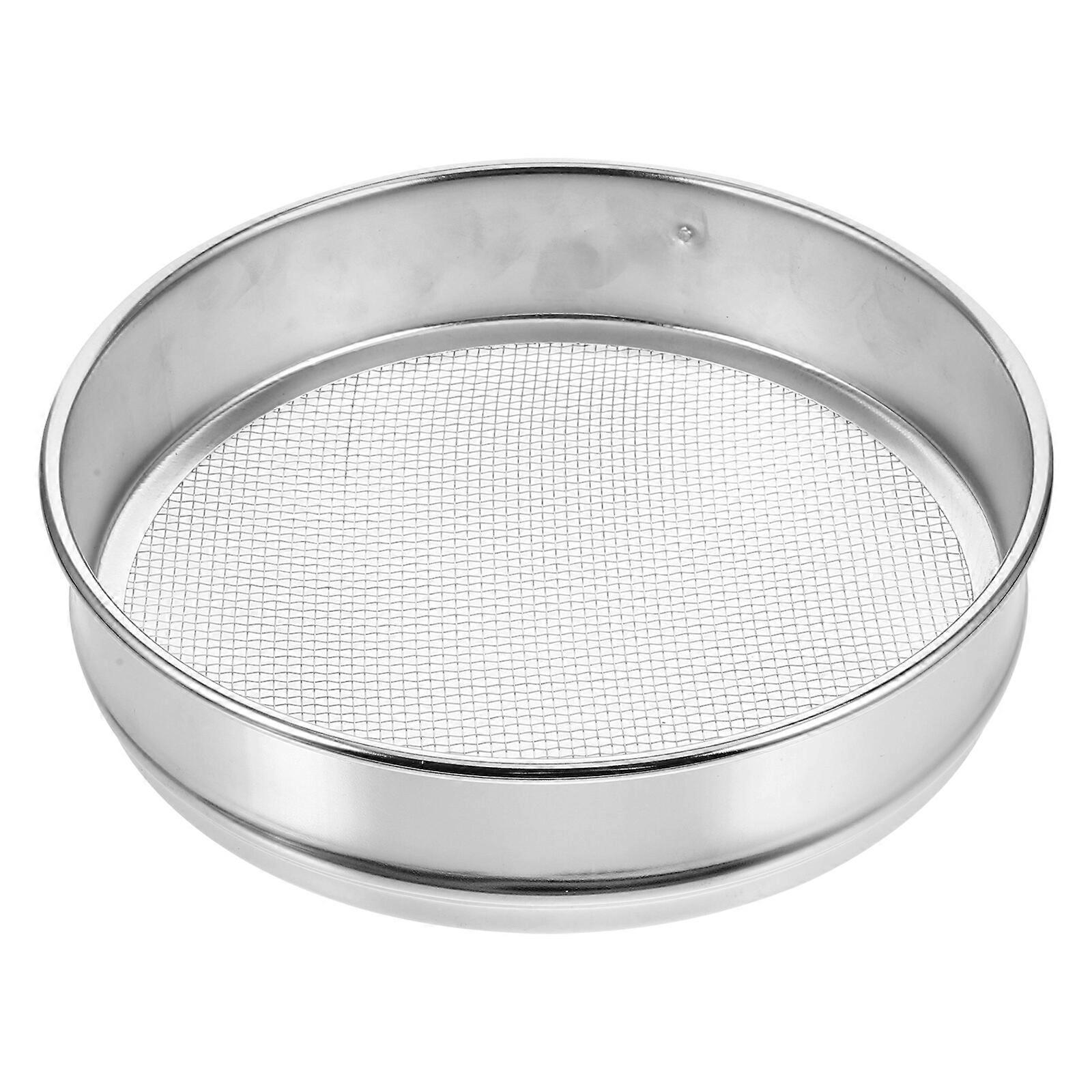 Test Sieve Accurate Efficient Sieving Tool Soil Test Sieve Stainless Steel Soil Shaker (10 Mesh)