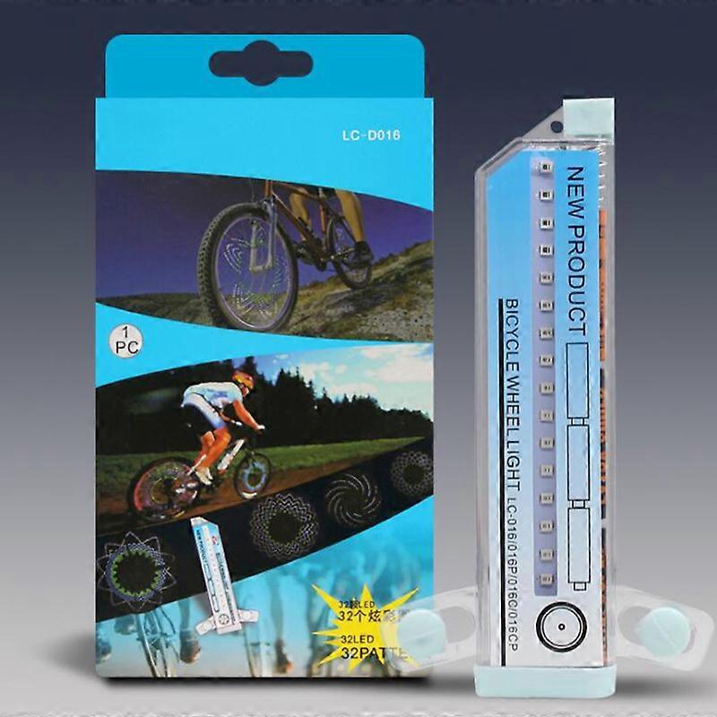 32 LED Colorful Knight Bike Wheel Spoke Lights Warning Signal Light Bicycle Accessories Cycling Double Bicycle Lights Hot
