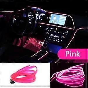 Car Interior Led Strip Light Neon EL Wiring Decorative Lamp For Auto DIY Flexible Ambient Light USB Party Atmosphere Diod 5/3/1MMotor Vehicle Lighting