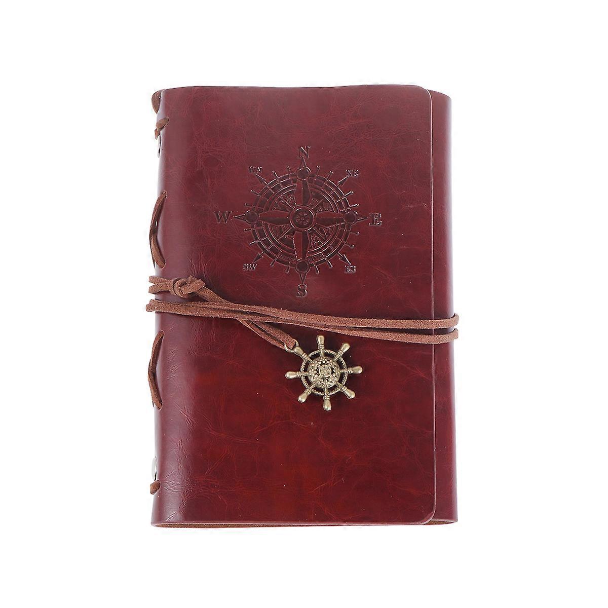 A4 Spiral Notebook PU Leather Cover Notebook Vintage Refillable Journey Diary Leather Notepad Notepad A4
