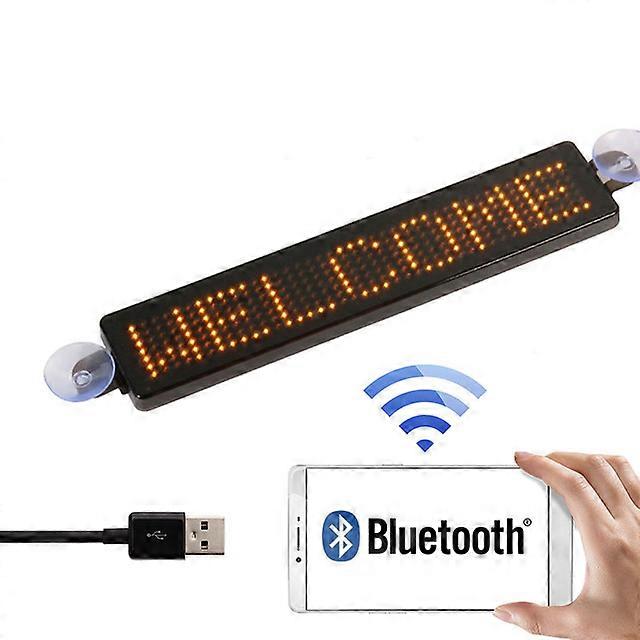 LED Strip Car DIY Programmable Scrolling Message Display Screen LED Lamp Board Bluetooth-Compatib APP Control Auto Accessories