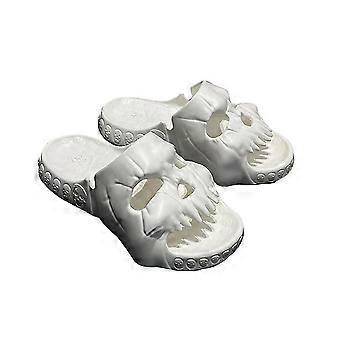 Antidérapant Crâne Pantoufles Casual Hommes Femmes Unique Intérieur Été Épais Fond Beach Toboggans Pantoufles
