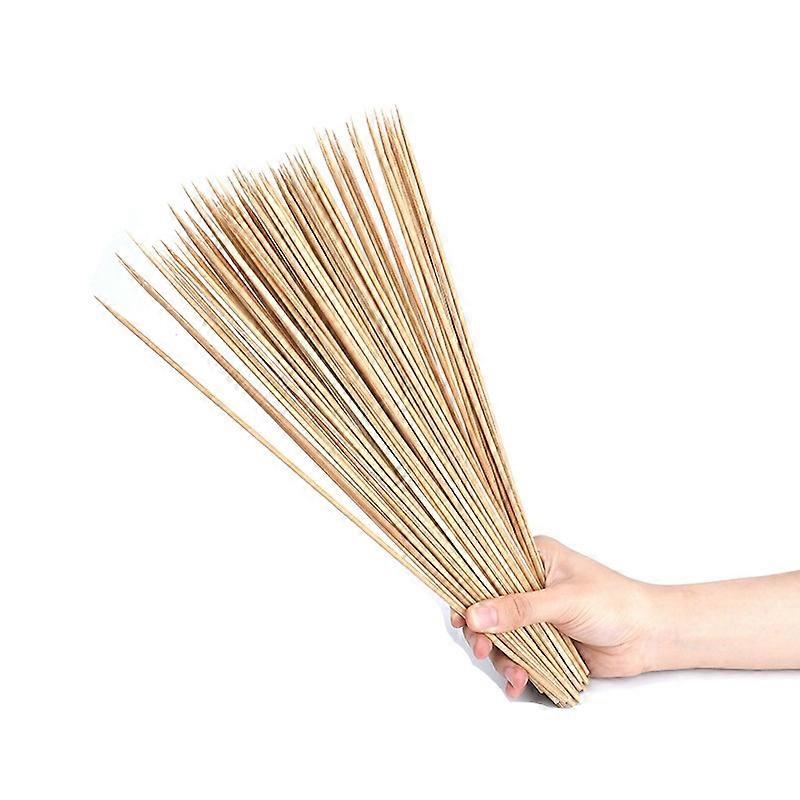 Bamboo Skewers for Barbecue: 390x Extra Long Wooden Skewers for BBQ - Wooden Spike Skewer 15cm - Bamboo BBQ Spike