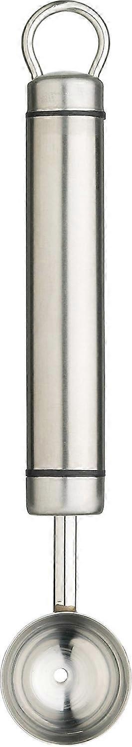 Profesjonell melon baller scoop, rustfritt stål, 18 cm, sølv
