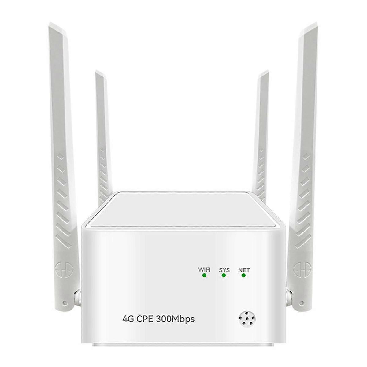 New 4G Home WiFi Router Wide Coverage 300M 2XRJ45 Cat4 4G LTE Sim Card Wireless Router with External Antenna EU-Plug