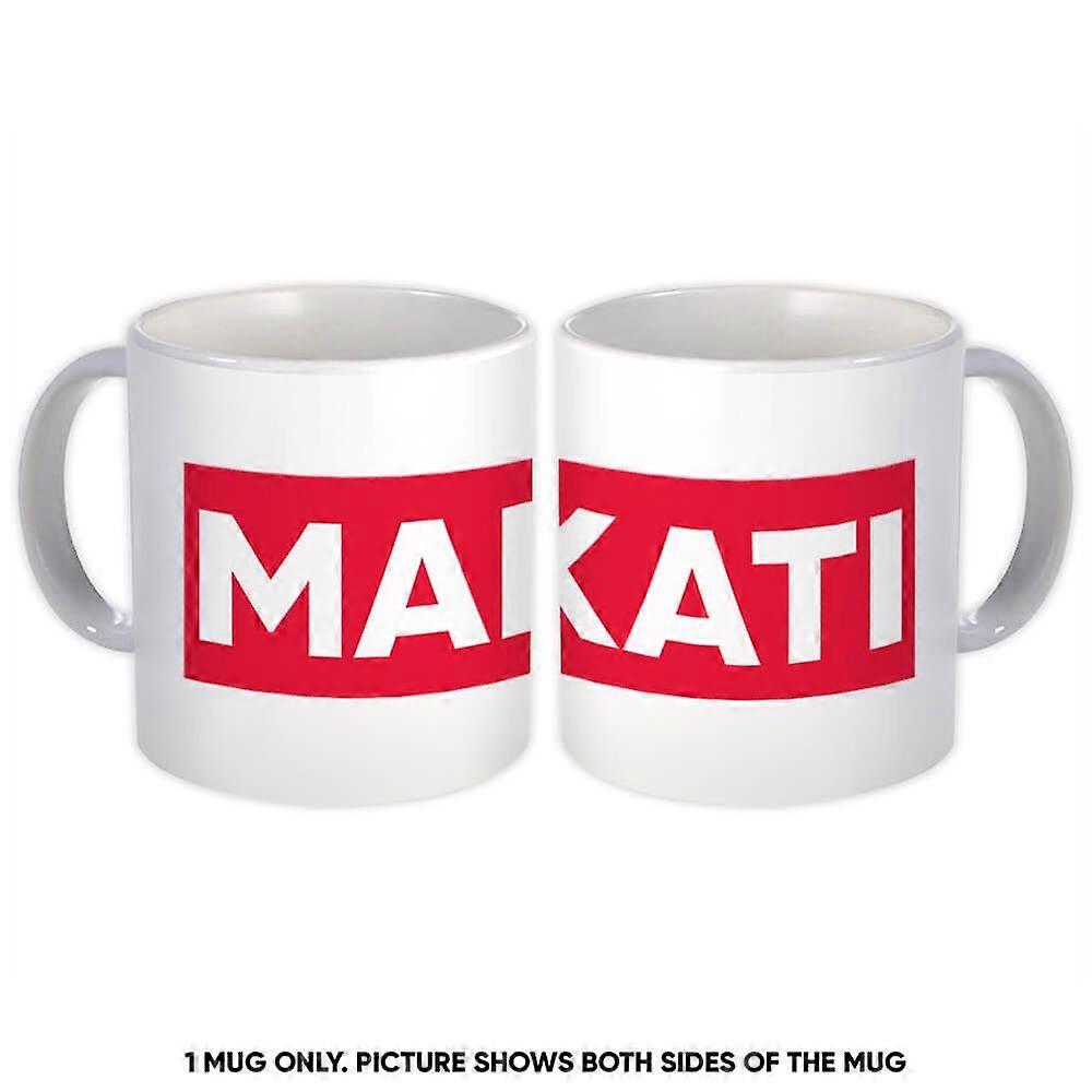 Gift Mug: Makati Philippines Red