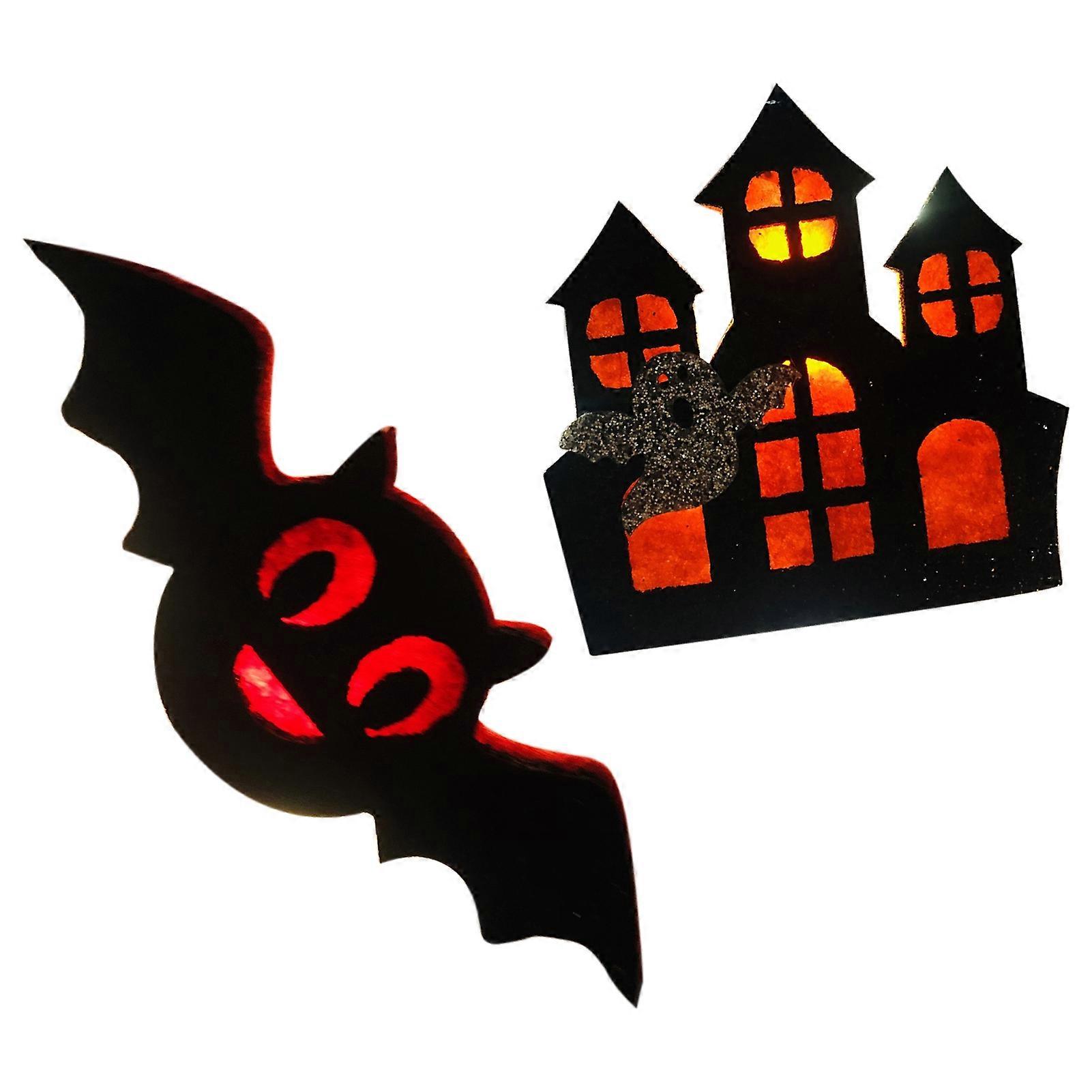 MengXi Light String Multi-purpose Decorative Eye-catching Reusable Energy-saving Festive Decoration Waterproof Halloween LED Bat Castle Fairy Lamp Sma