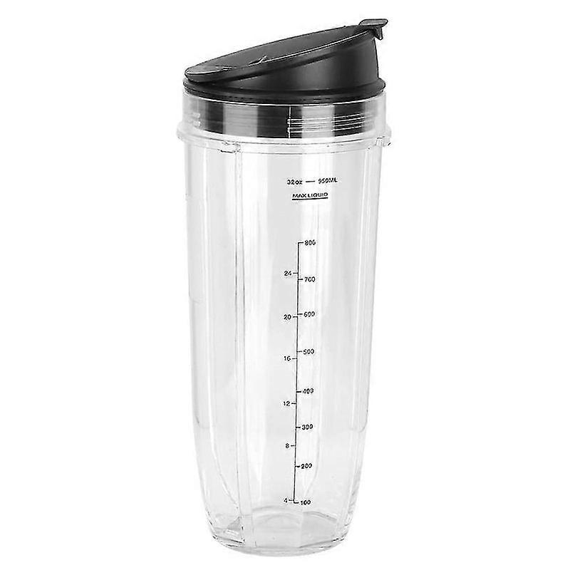 32Oz Replacement Ninja Blender Cups with Cup Lid 900Ml Large Capacity for Ninja 900W 1000W Blender