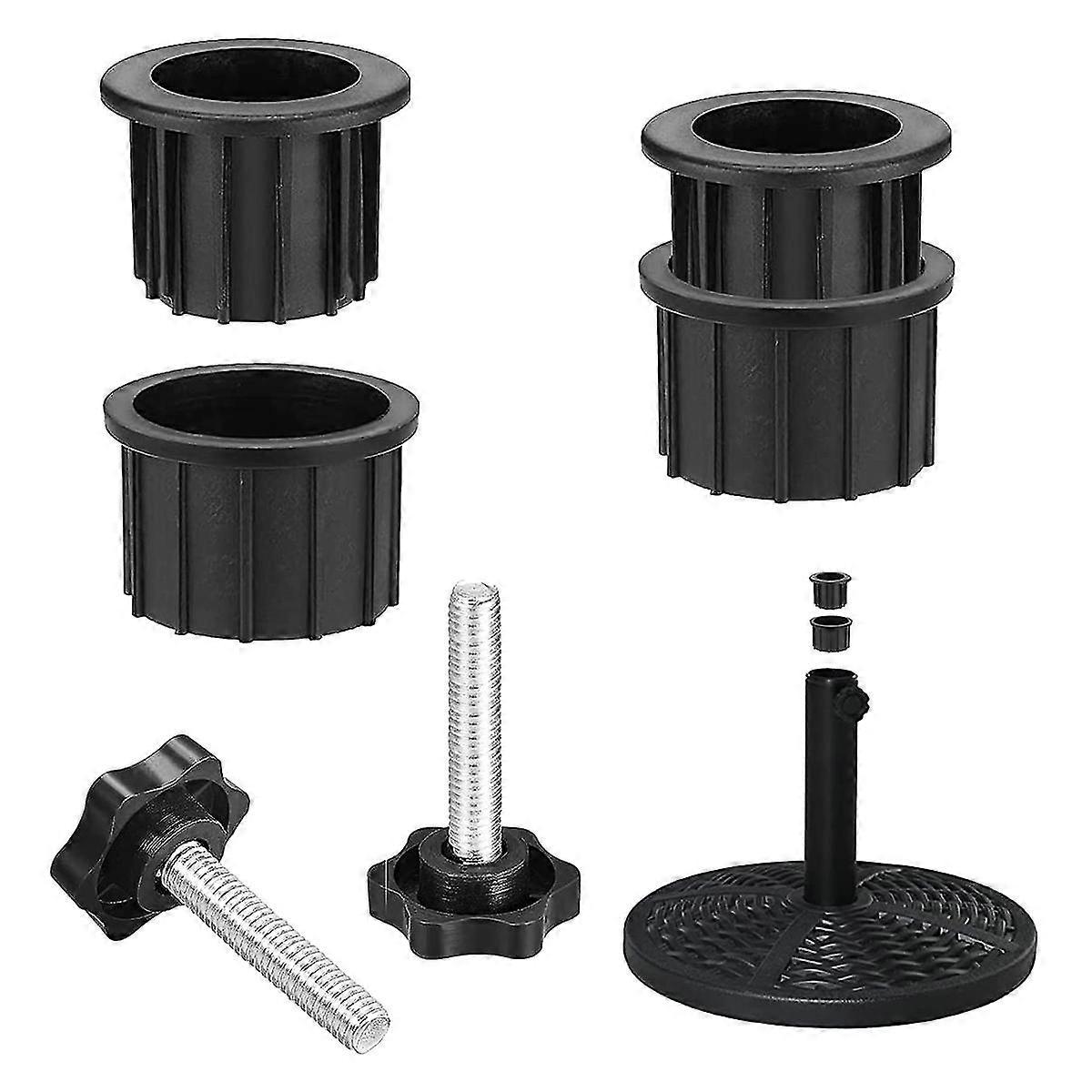 2 Sets Outdoor Patio Umbrella Base Stand Umbrella Base Bracket Hole Ring Plug Cover And Cap