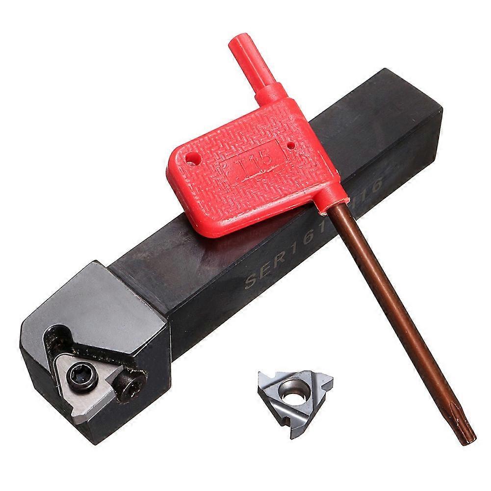 SER1616H16 CNC Lathe Holder+16ER AG60 Carbide Insert Threading Turning Tool QinHai
