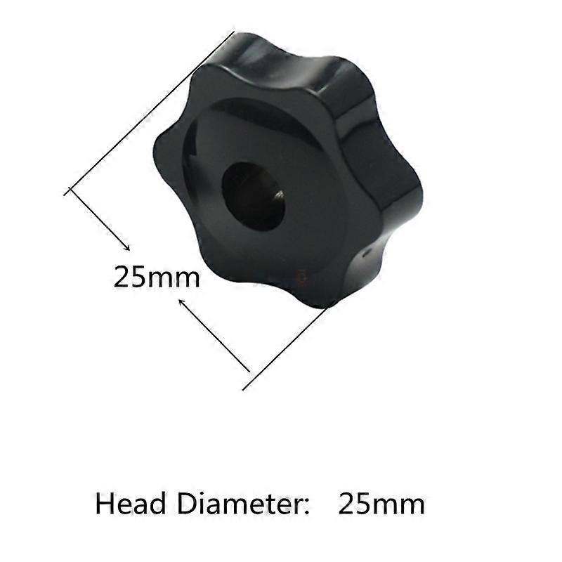 M5 M6 M8 M10 M12 Plum Hand Tighten Nuts Handle Thread Star Mechanical Black Thumb Nuts Clamping Knob Manual Nuts 5/10PCS