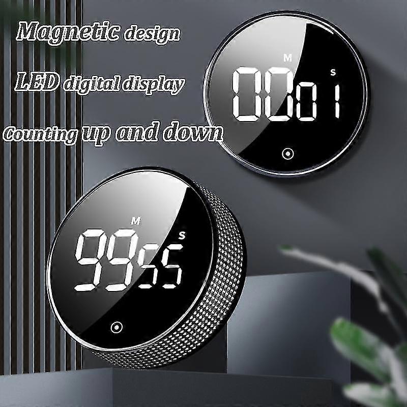 Led Digital Kitchen Cooking Shower Timer Magnetic Training Stopwatch Alarm Clock Electronic Countdown