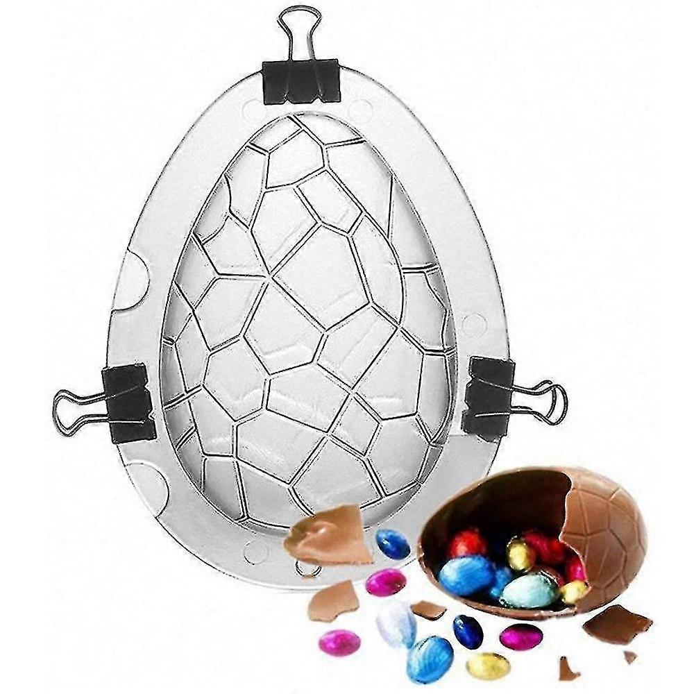 3d Chocolate Egg Mold Kit Easter Egg Fondant Cake Diy Mold Plastic Mould Baking Decorating Tool
