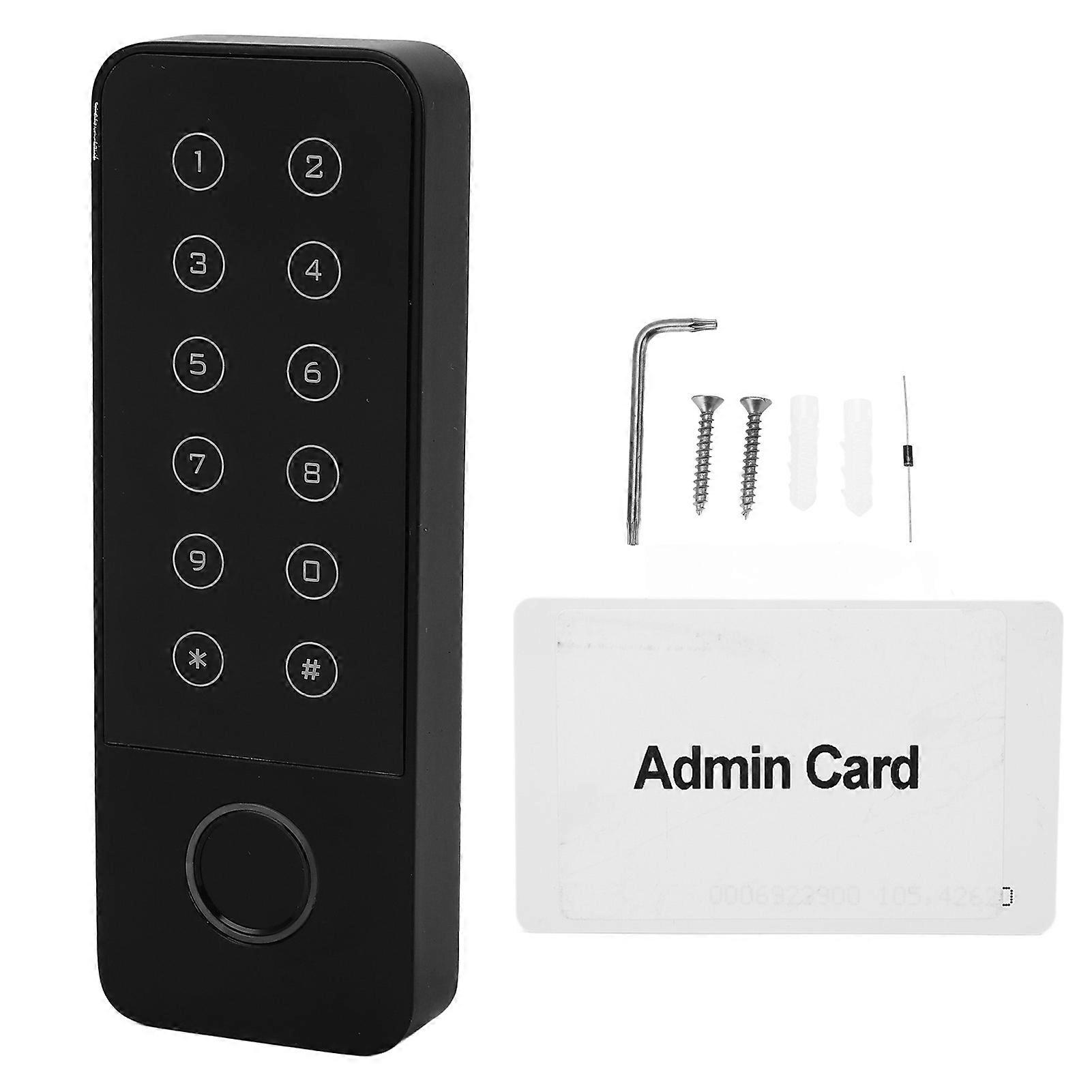 Door Access Control System Fingerprint Card Password Waterproof 2120 Card Users Internal Sealing for