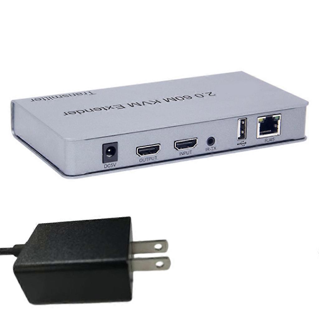  Upgraded 2.0 KVM Extender 60M HDMI-compatible USB Extension Over Ethernet