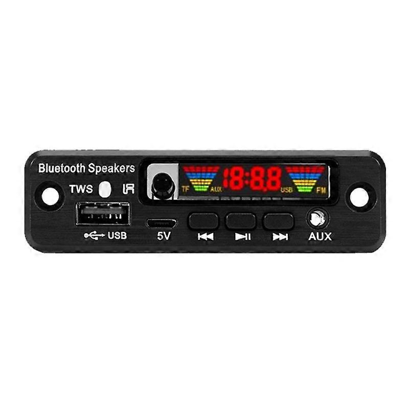Amplifier Bluetooth-compatible MP3 Decoders Board 37-5V MP3 Player Car FM Radio Module USB Record Handsfree Call T3EF