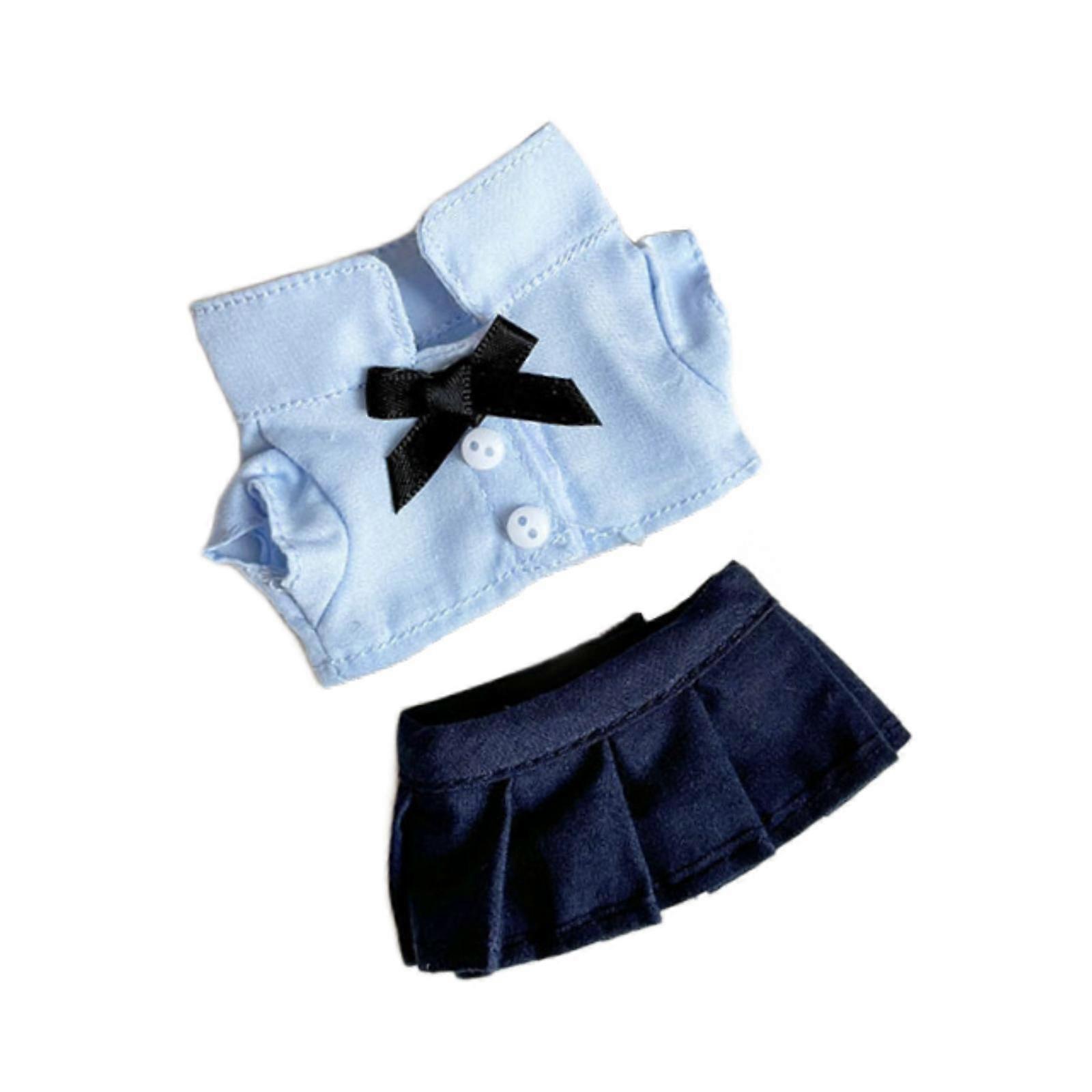 Plush Figure Uniform Skirts Outfit DIY Make Your Own Dolls for 6.69inch Doll