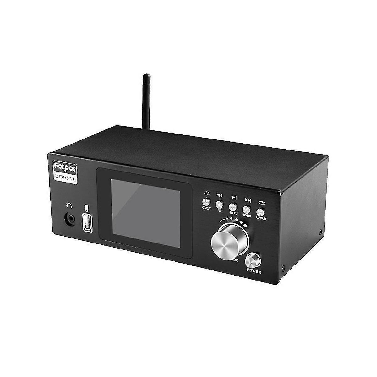 UD951C DSD Audio Decoder Standard Version DTS 5.1 Audio Decoder with 3.2Inch Color Screen-US Plug