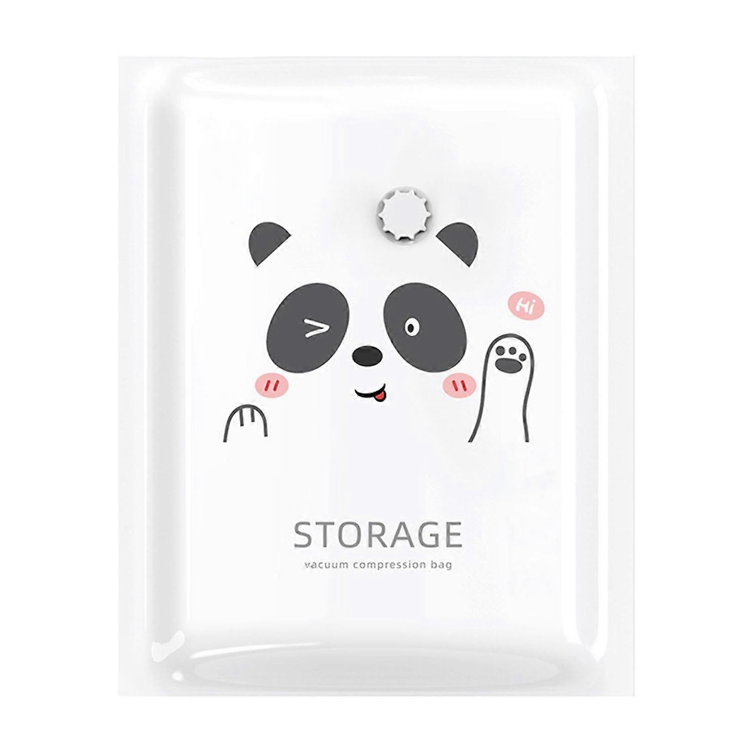 Vacuum Storage Bag Dustproof Moisture-proof Space-saving Cartoon Panda Printing Air Compression Bag