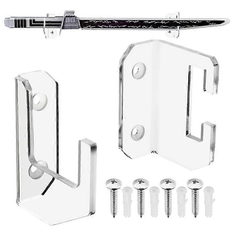 Swords Display Rack Horizontal Swords Wall Mount Clear Acrylic Display Rack Lightsaber Wall Stand Acrylic Swords Wall