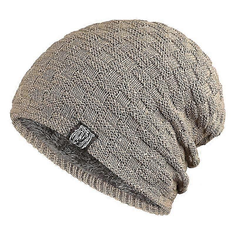 1 pcs Men's winter universal winter bean knitted cap(black)