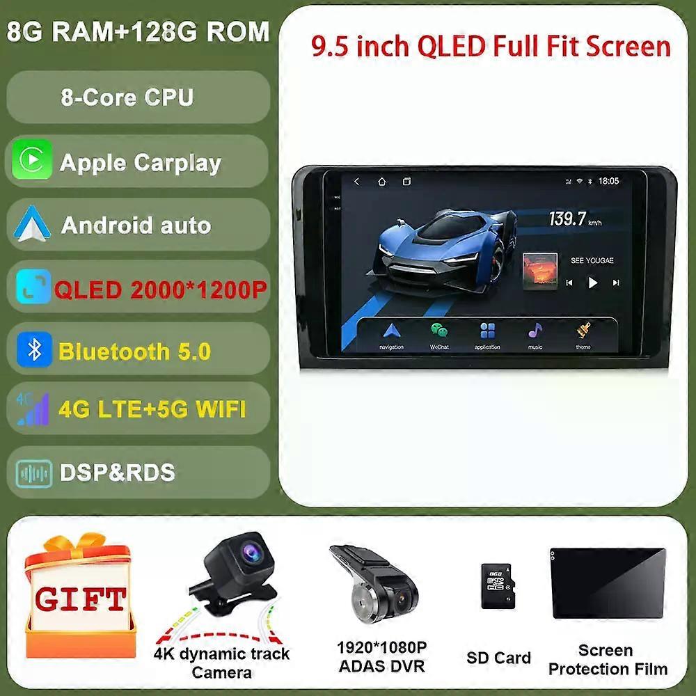 2k Car Radio For Mercedes Benz Ml Gl Ml350 Gl320 X164 2005 - 2009 Multimedia Video Player Navigation Stereo Gps Android No 2din