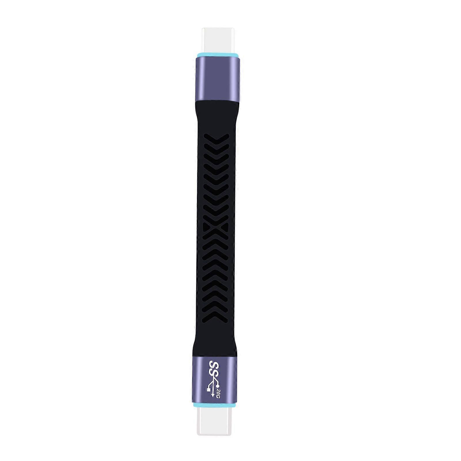 Type-C to Type-C Data Cable USB3.2 Gen2 Transfer Flexible Integrated Molded Hard Disk Cable USB3 Extension Cable 20G High Speed Quick Charge Cable