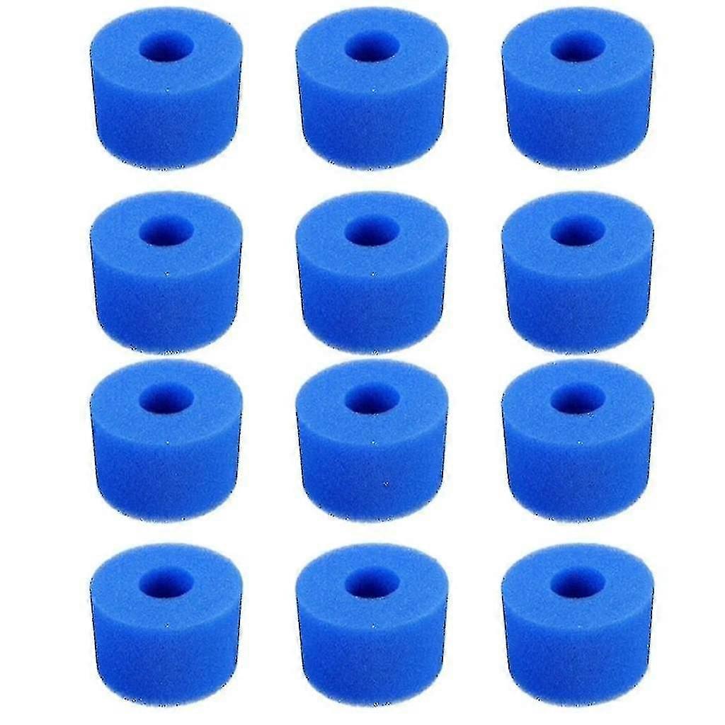 12pcs Swimming Pool Foam Sponge Reusable Washable
