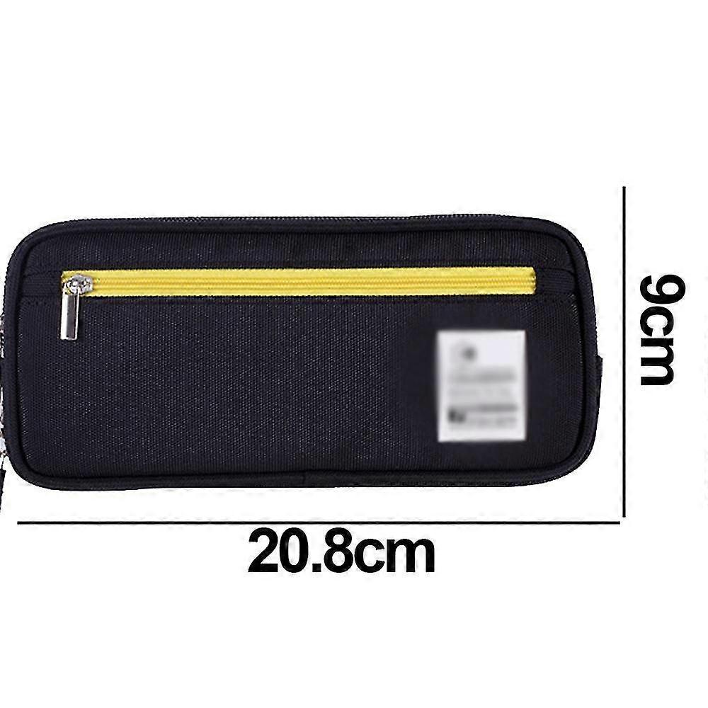Pencil Case Large Expandable Pencil Pouch Canvas Zipper Multifunction Pen Bag