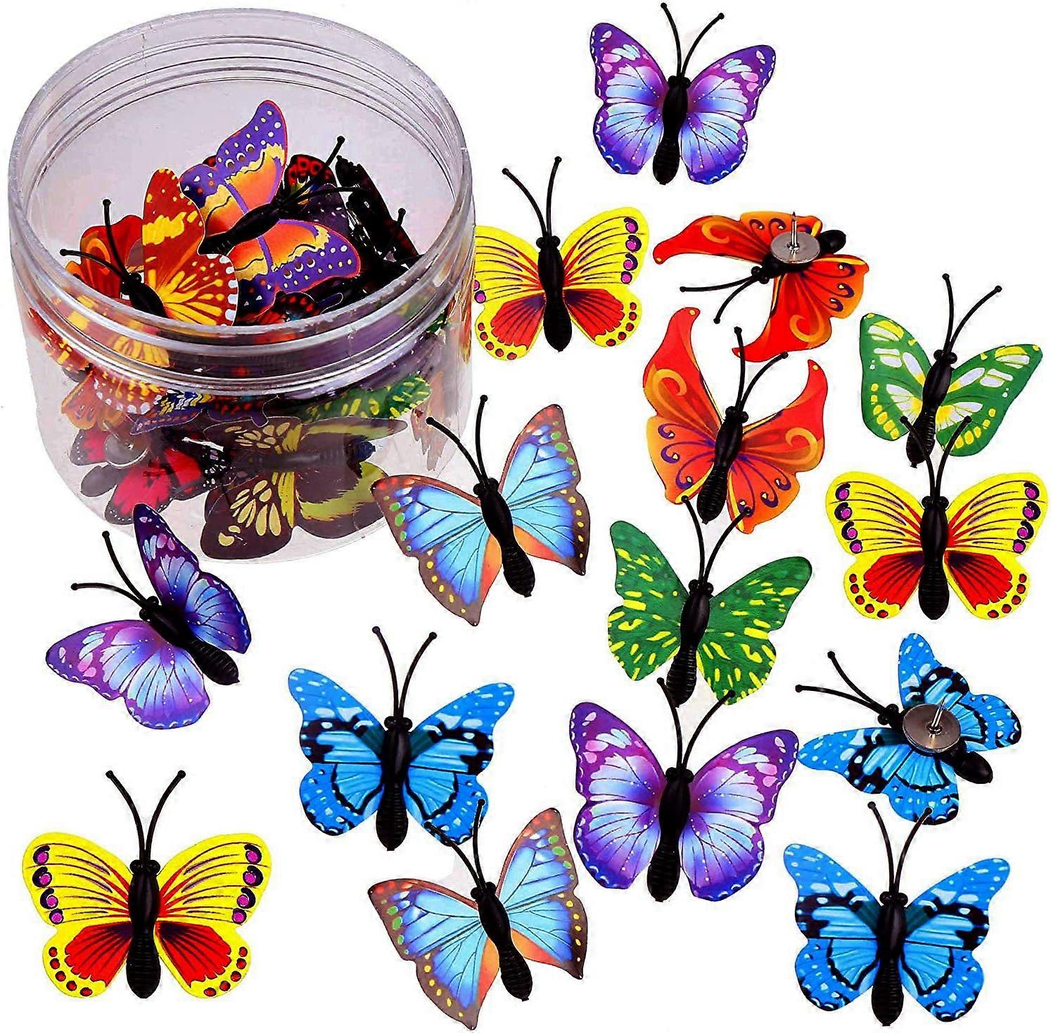 Butterfly Push Pins Decorative Assorted Stylish