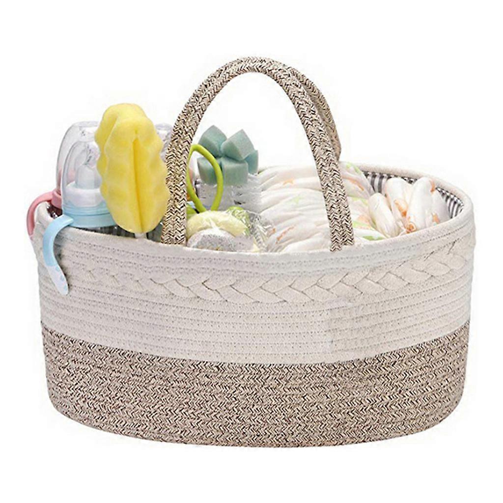 Μωρό πάνα Caddy Organizer Φορητό Νηπιαγωγείο Αποθήκευση Καλάθι Μούμια Τσάντα μεταφοράς Καφέ