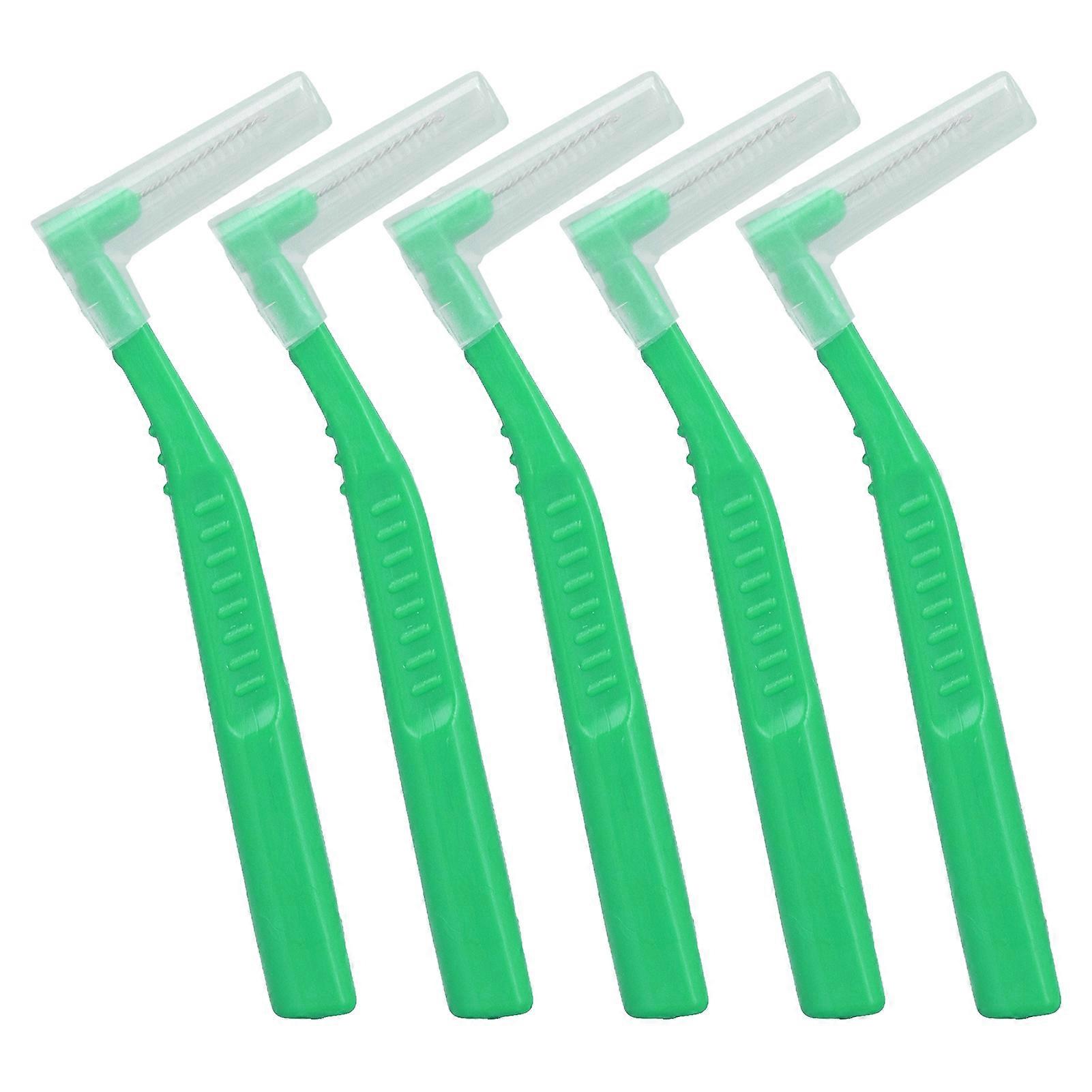 5 Pcs L-Shaped Interdental Brushes for Plaque Removal