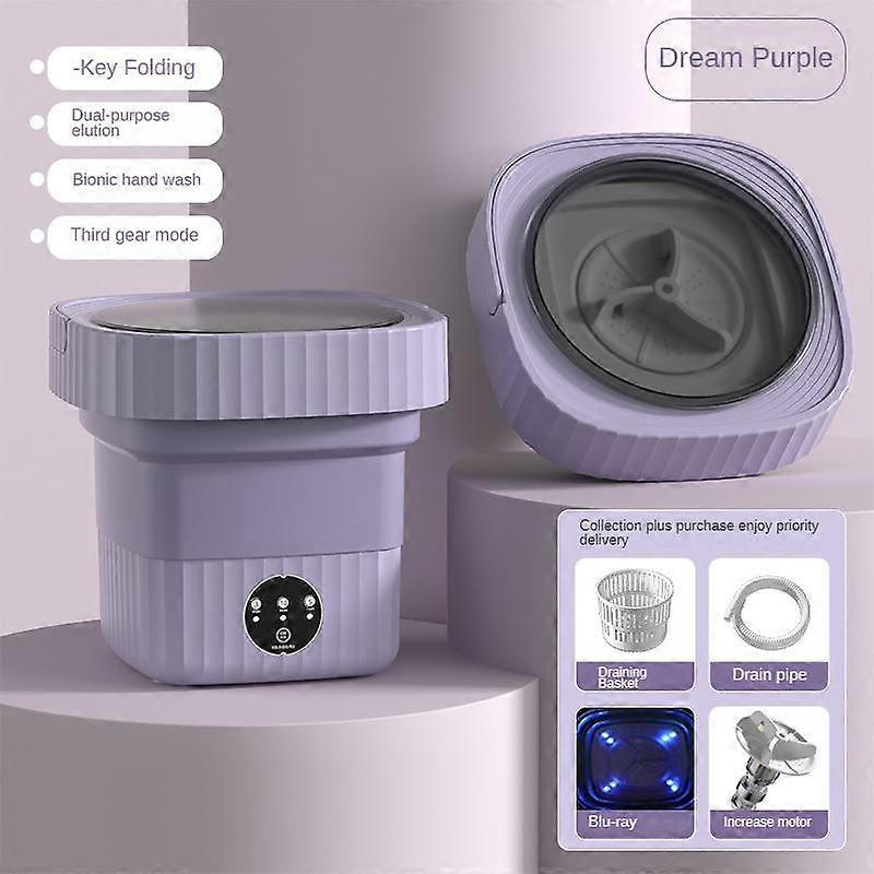 Mini Folding Washing Machine Portable Washing and Drying Integrated Household Business Trip Washing Machine Can Dehydrate and Wash Socks