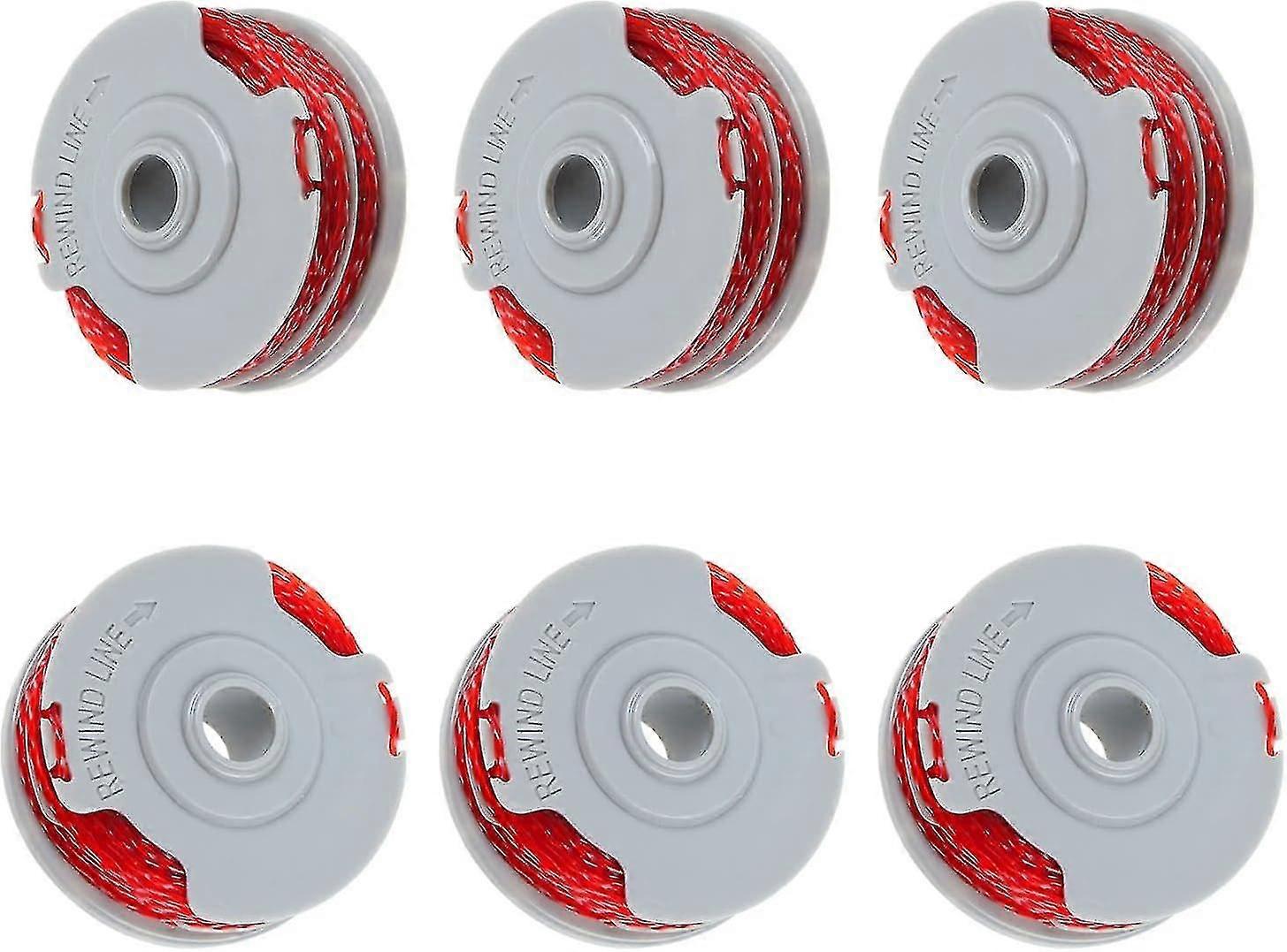 Flymo Fly021 6 Spools 0.08" 15 Ft Dual Line Spool F016800385 Compatible With Contour 500 Xt, Power Trim Mini Auto St/xt/plus (6 Spools)