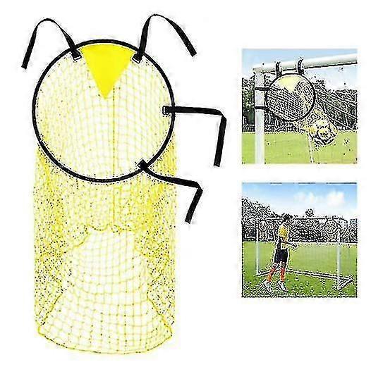 サッカートップビン サッカーターゲットゴール - サッカートレーニング機器、ゴールへの取り付けと取り外しが簡単で、シュート精度のトレーニングに
