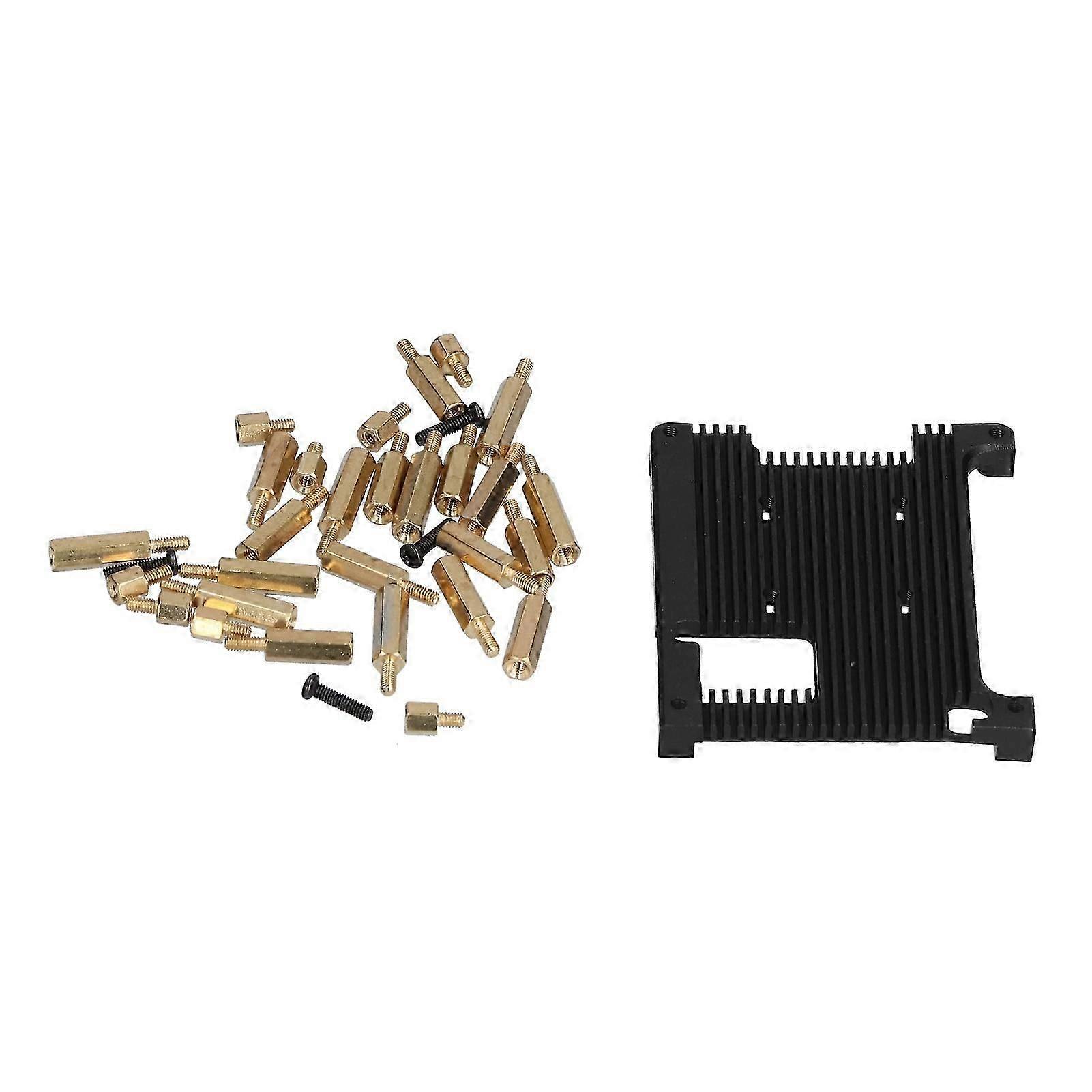 Shell for Raspberry Pi 4B Embedded Cooling Case Metal Box Aluminum Alloy Protective Enclosure