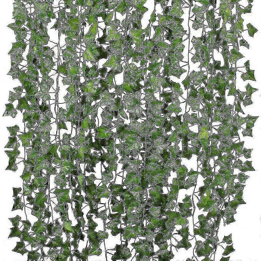 12 Strands Artificial Ivy Leaf Plants Vine Hanging Garland_s f26