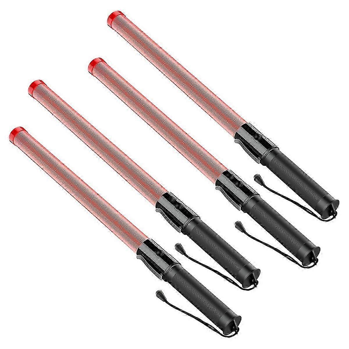 4Pack Traffic Wand 21Inch Led Traffic Control Wand Safety Light Wand with 2Flashing Modes Air Marsh