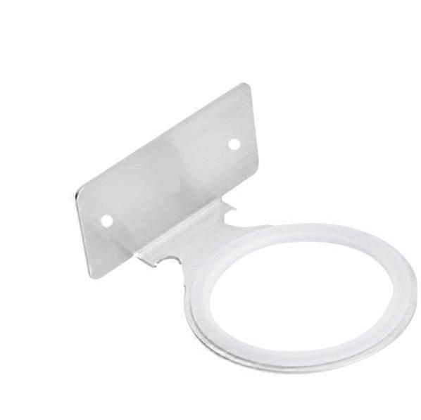 Support de sèche-cheveux avec deux trous, porte-sèche-cheveux mural, acier inoxydable, avec adhésif et vis (deux options)