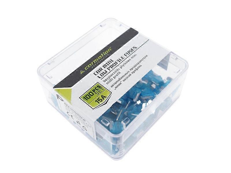 Mini low profile 15A bladzekeringen, 100 stuks