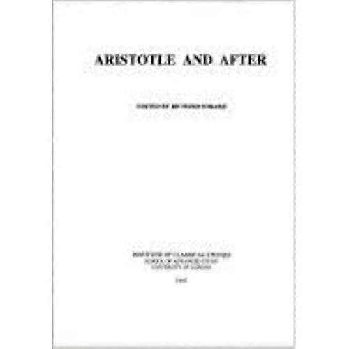 Aristoteles och senare (Bics Supplement 68)