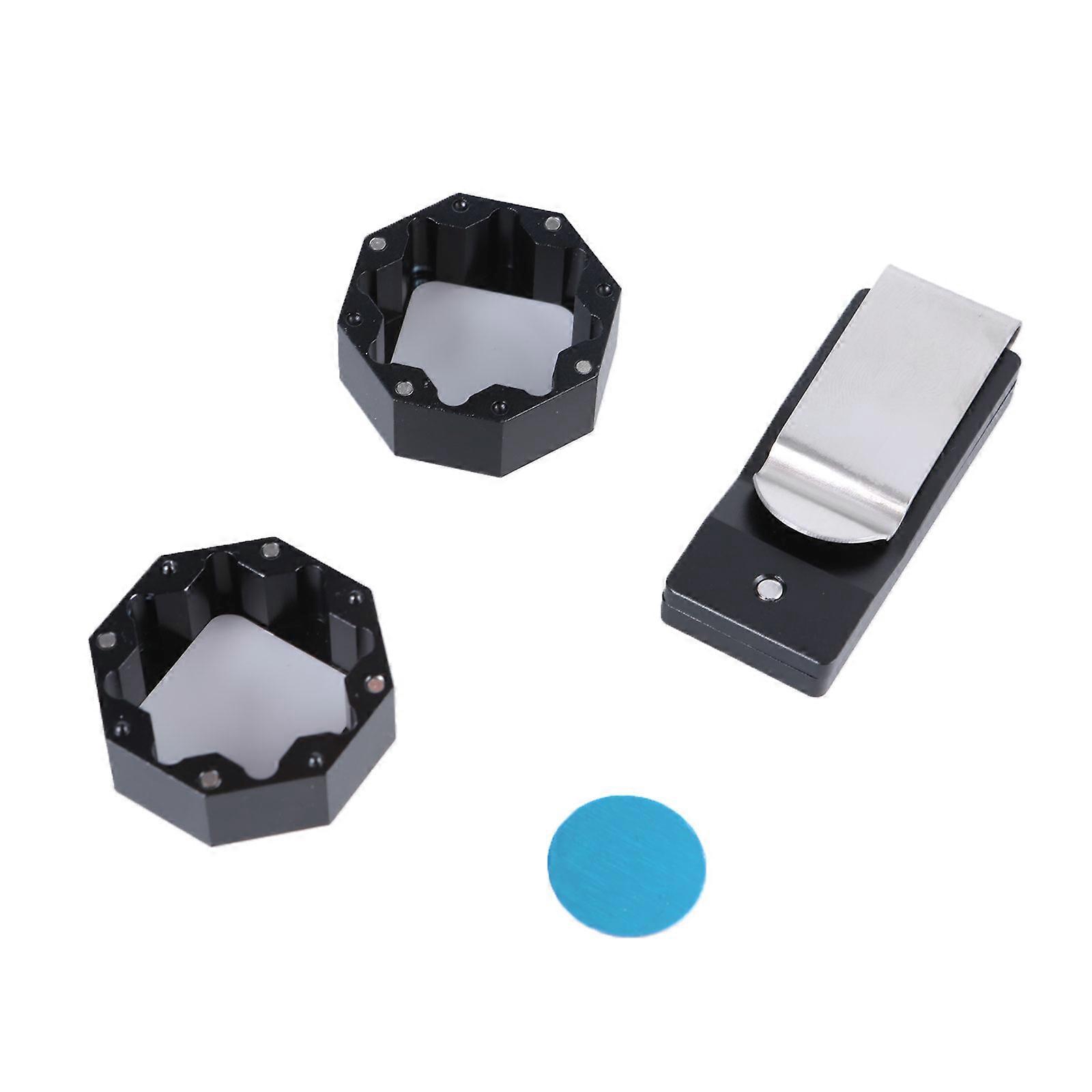 Aluminium Billard Kreide Halter Pool Kreide Halter Billard Kreide Box Pool Queue Chalk Box Kreide Container Kappen Kreide Halter Schwarz