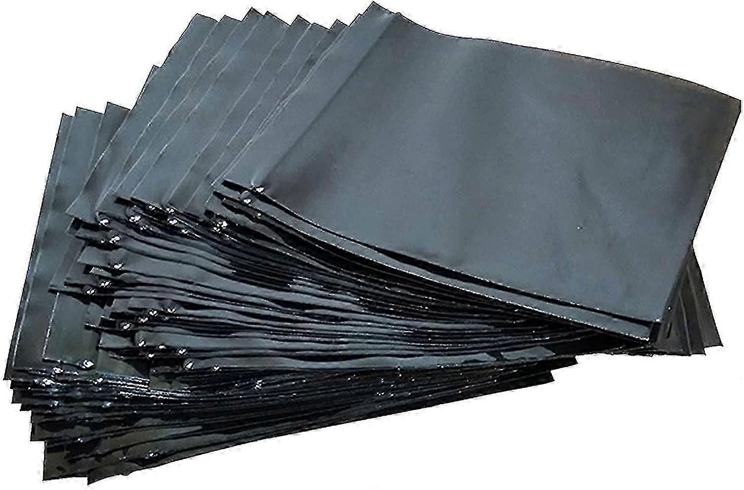 שקיות הוכחת ריח שחורות Ziplock הניתנות לסגירה חוזרת 200 יחידות 6x9 ס"מ