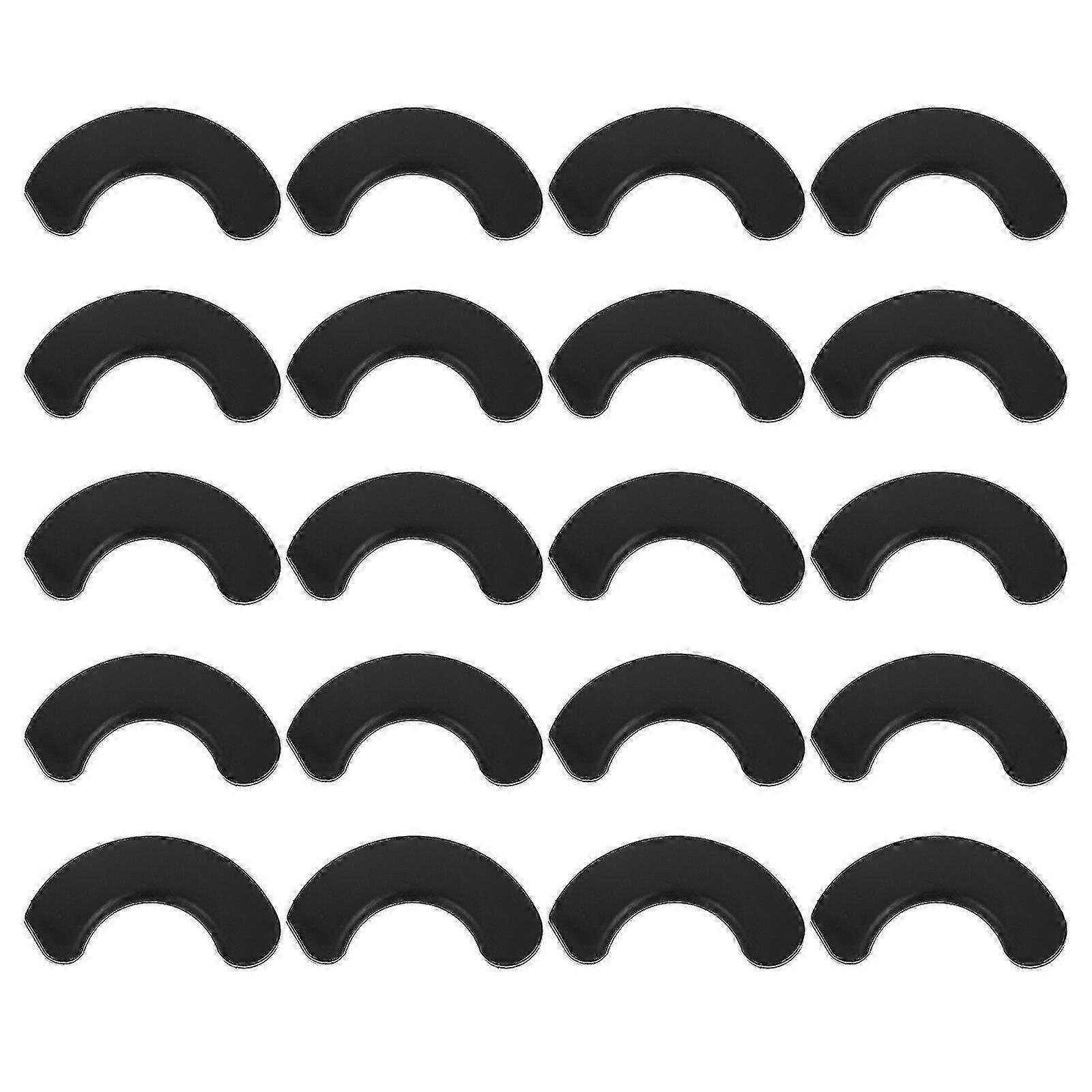 20pcs مفيدة أصحاب الدمبل الدمبل منصات مقاومة للصدمات أدوات اللياقة البدنية (أسود)