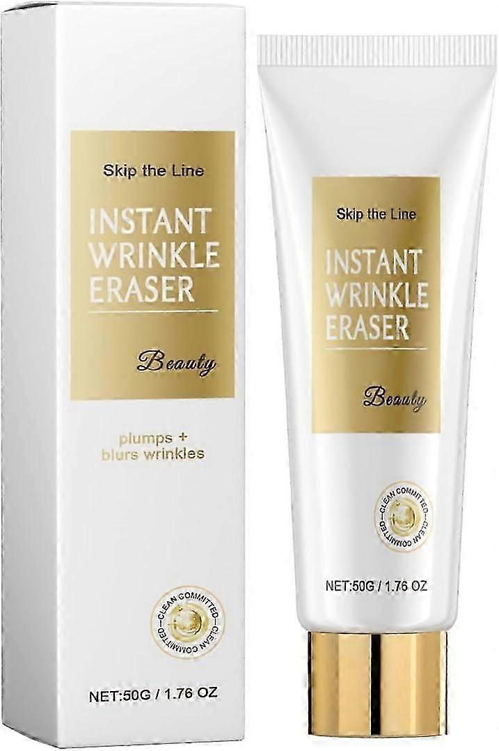 Skip The Line Instant Wrinkle Eraser, Skips The Lines Firming Lotion, Anti-Aging Cream for Face & Body, Face Tightening Serum, Reduces Fine Lines