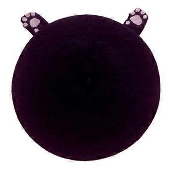 Cute for Cat Paw Beret Cap Lolita Sweet Biscuit Hat Wool Painter Cap Gifts World Football Day International Basketball D  Black cat paw 3