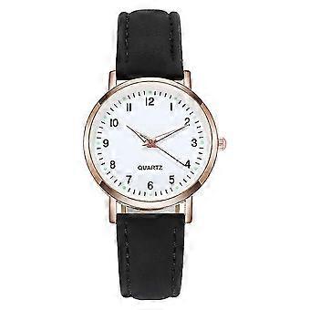 Orologi da donna Orologio da polso analogico al quarzo piccolo da donna Casual nero