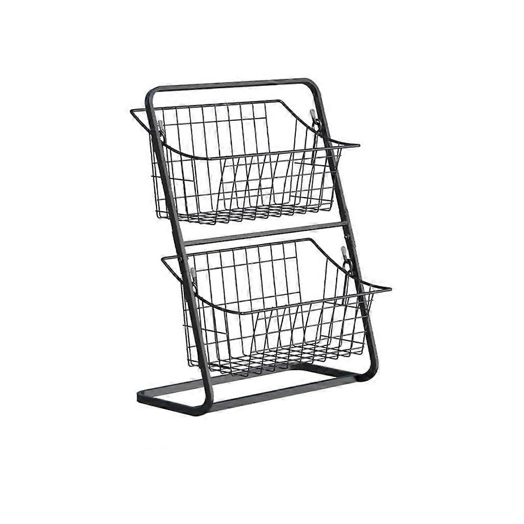Kitchen Storage Rack - Multi-Function Countertop Basket for Vegetables and Fruits, Ideal for Kitchen and Bathroom Use, Durable Design