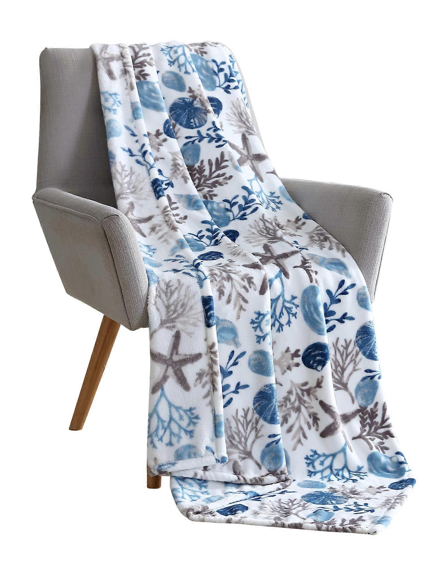 Soft Plush Velvet Fleece Throw Blanket for Couch Bed