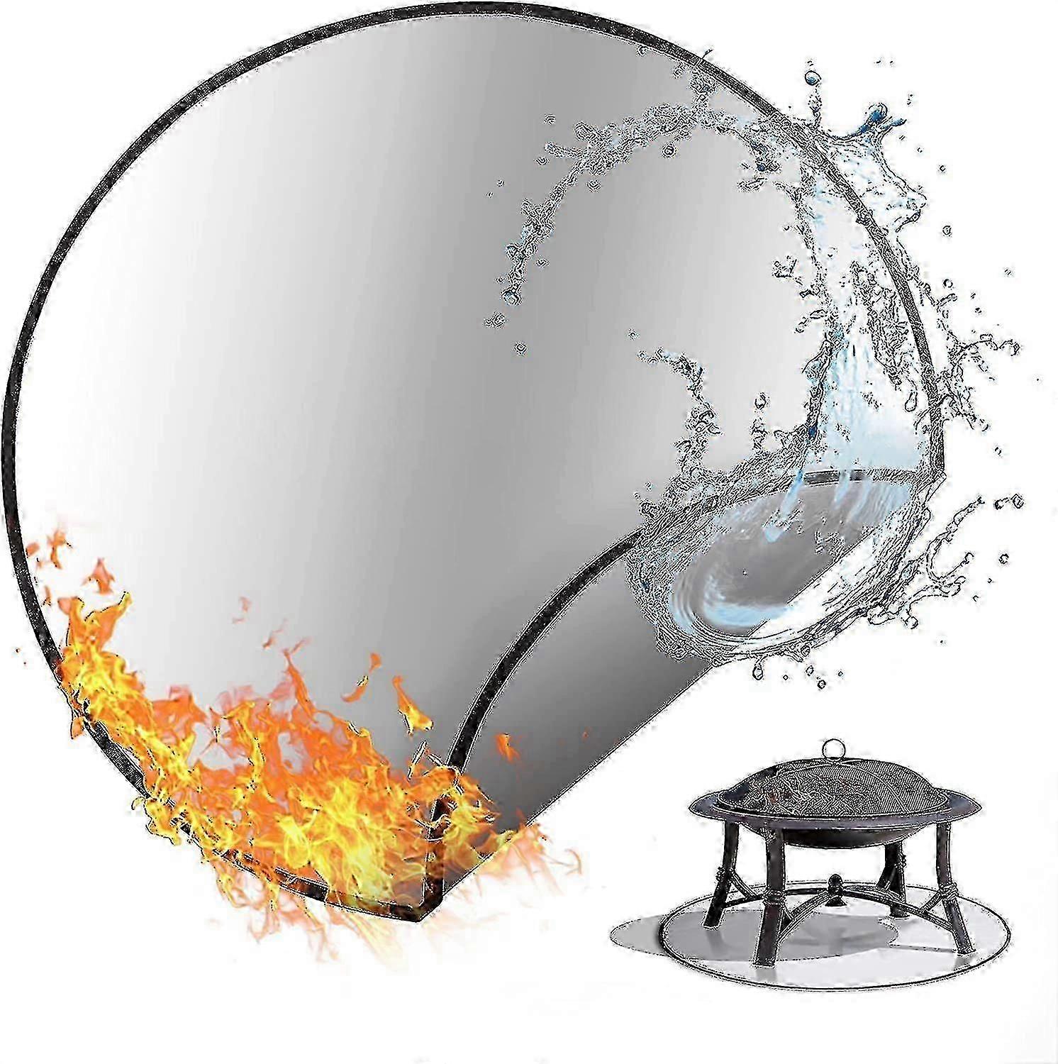 Barbecue Fire Pit Mat, Fireproof And Flameproof Picnic Mat (a)